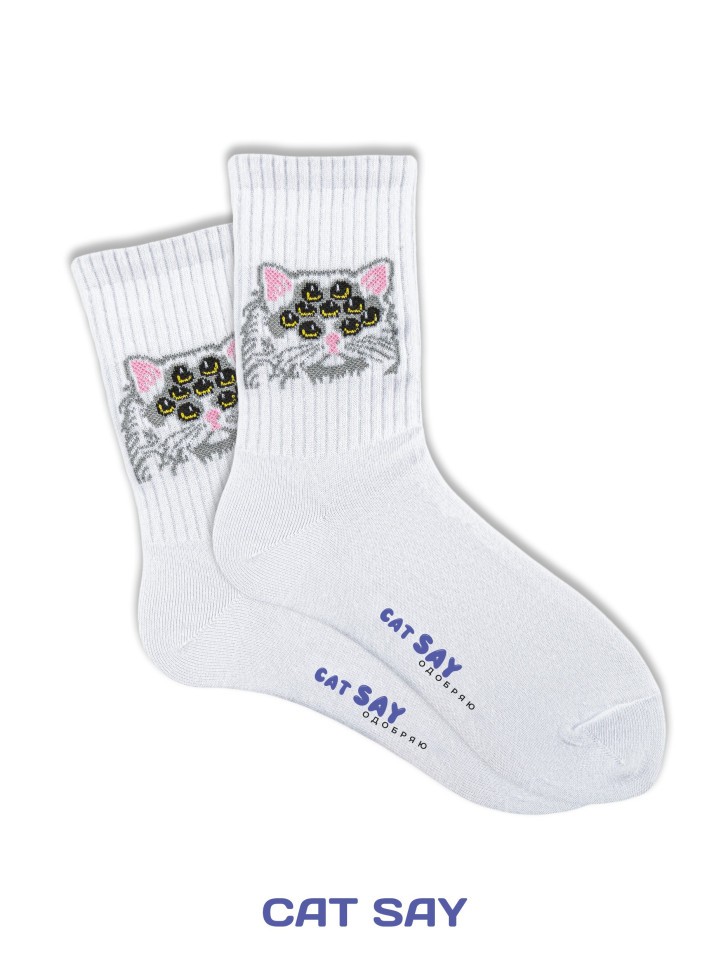 Носки CatsayODOBRYAYOU BASIC &quot;Котик с глазами&quot;