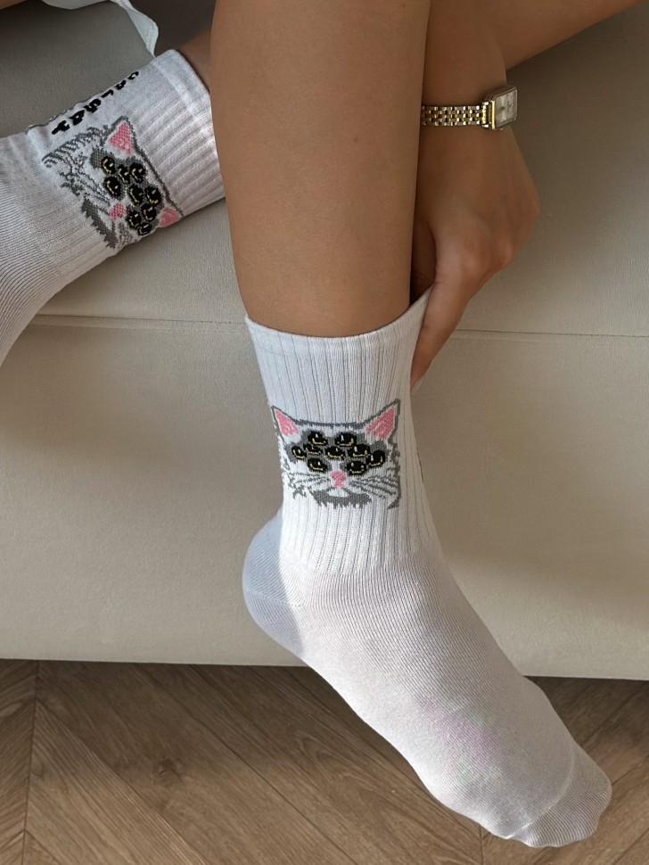 Носки CatsayODOBRYAYOU BASIC &quot;Котик с глазами&quot;