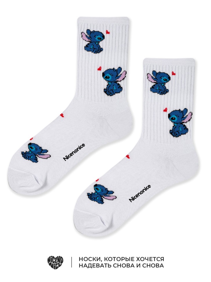 Носки Nicenonice Classic "Stitch one love"