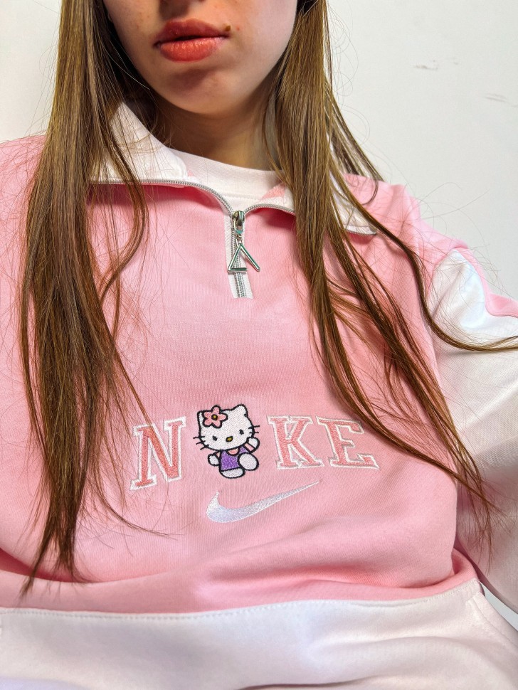 Свитшот с молнией Nicenonice Pink "Hello Kitty - Hello Kitty"