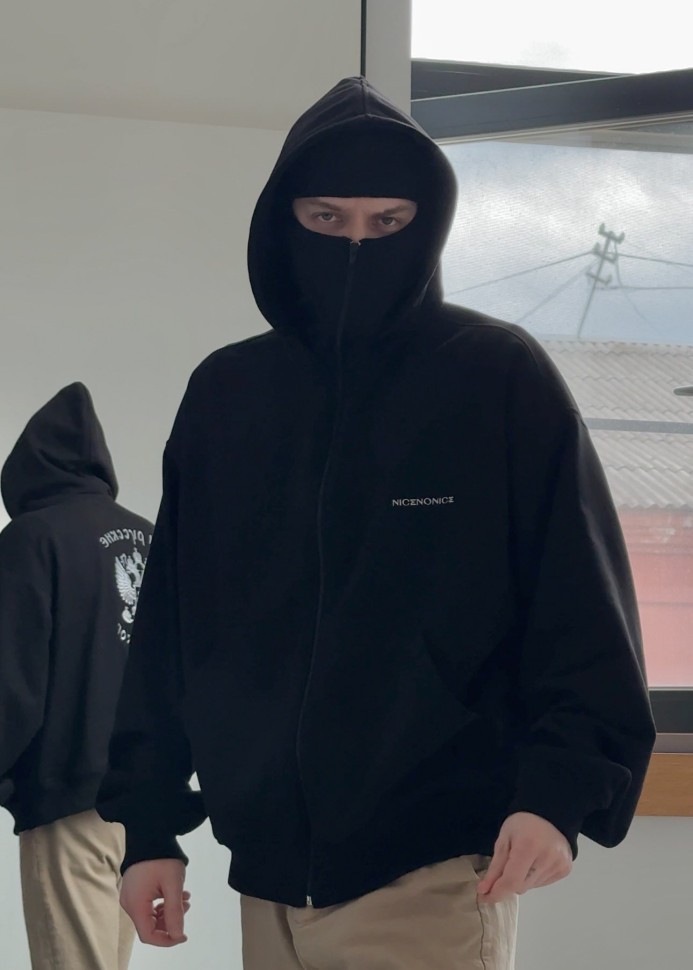 Зип худи с балаклавой Nicenonice BALACLAVA "Мы русские, с нами Бог"