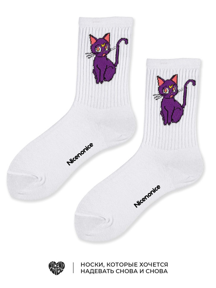 Носки Nicenonice Classic "Luna Sailor Moon Cat Anime"